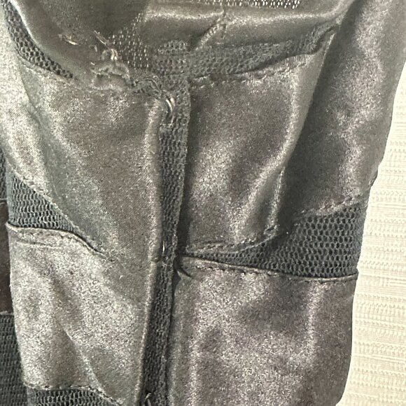 Vintage Delilah by Ninivah Khomo Dress Womens 6 Black Maxi Tank Sheer Stripes - Picture 9 of 10